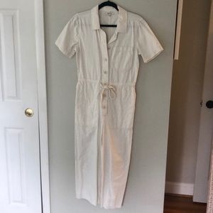 Madewell white jumpsuit
